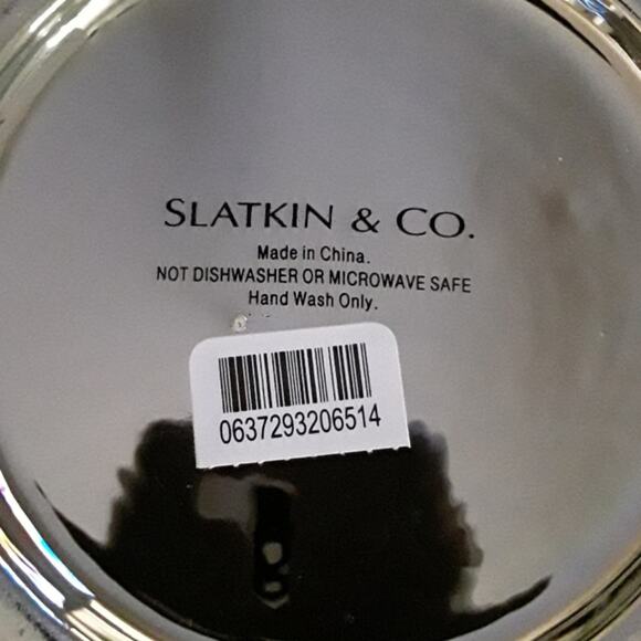 NWT Harry Slatkin Vintage Signed Snowman New Ceramic Silver Porcelain - Picture 3 of 5